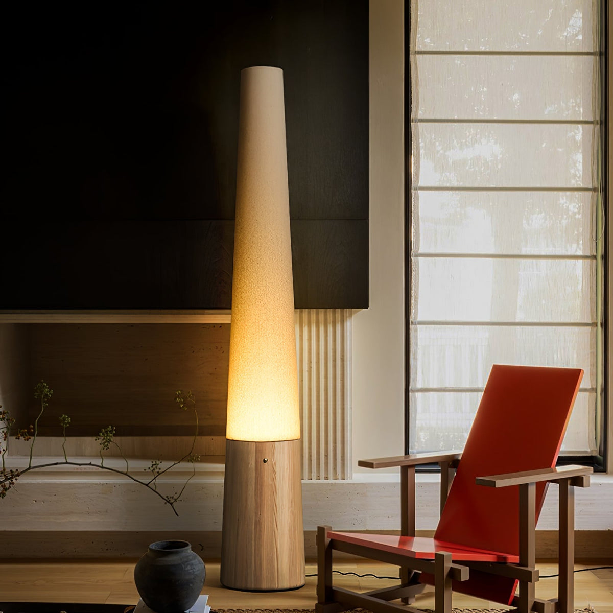 Glow Stehleuchte aus Holz