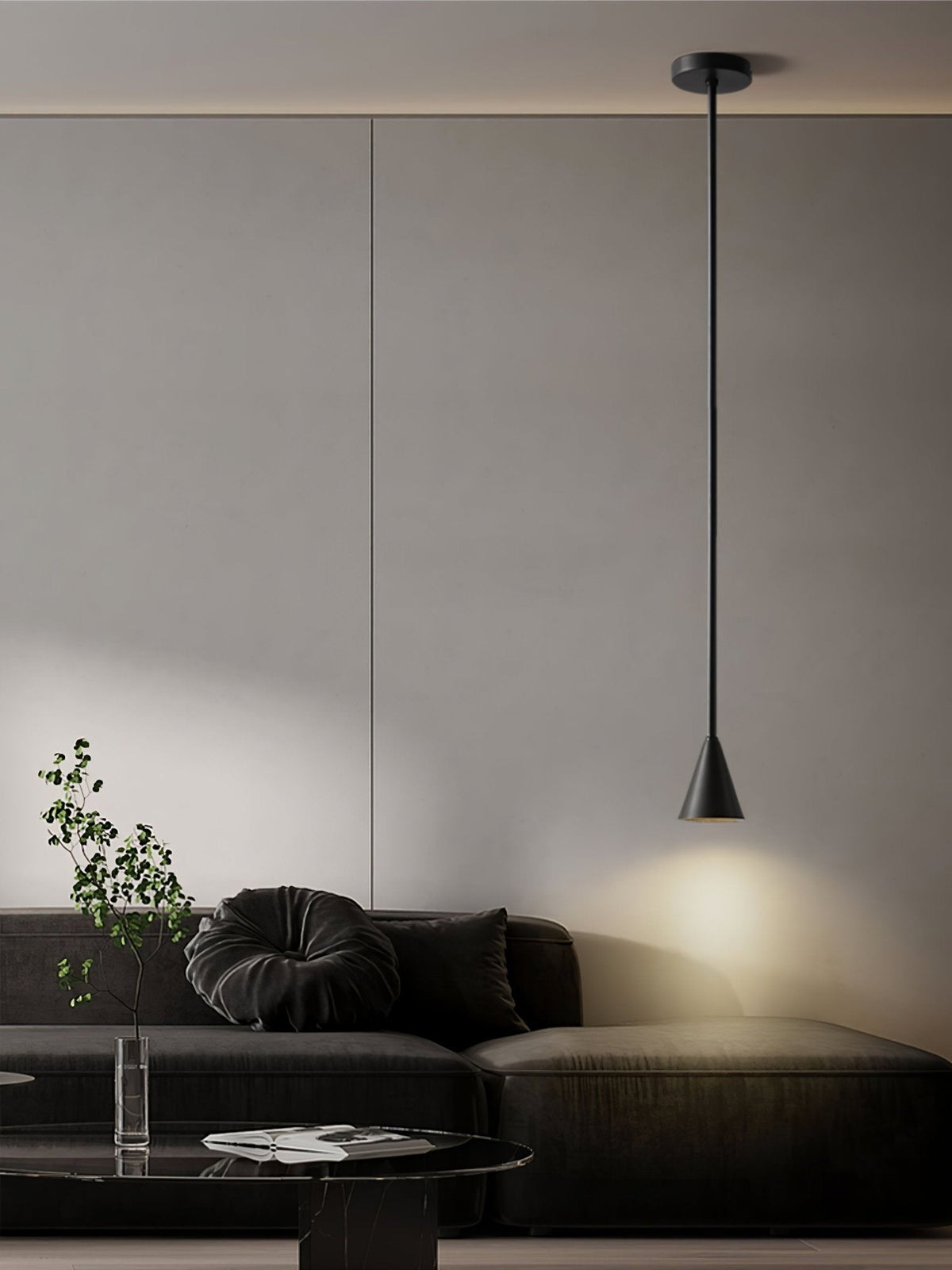 Cutheion zeitgenössische minimalistische Messing-Pendelleuchte