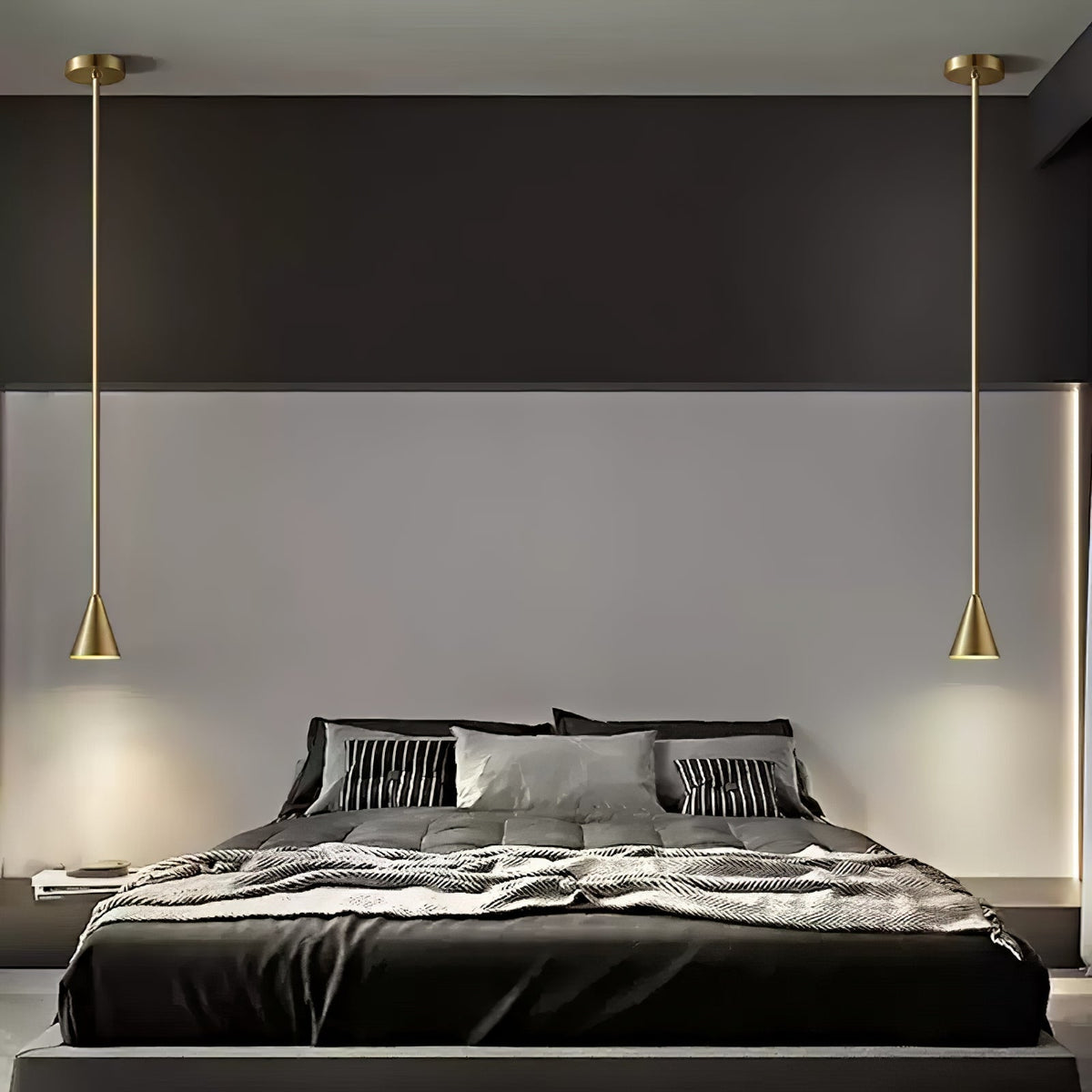 Cutheion zeitgenössische minimalistische Messing-Pendelleuchte