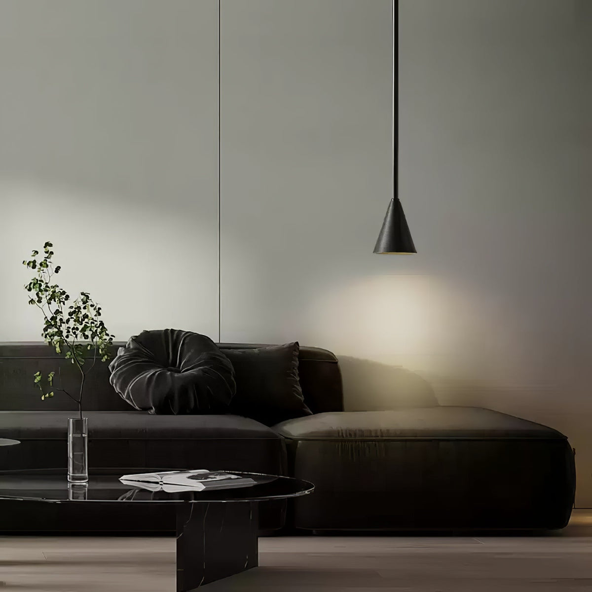 Cutheion zeitgenössische minimalistische Messing-Pendelleuchte