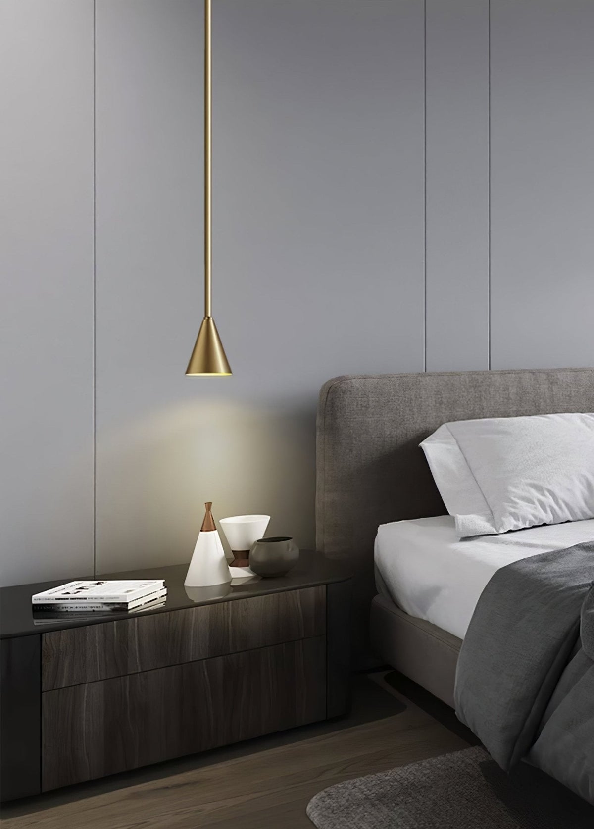 Cutheion zeitgenössische minimalistische Messing-Pendelleuchte