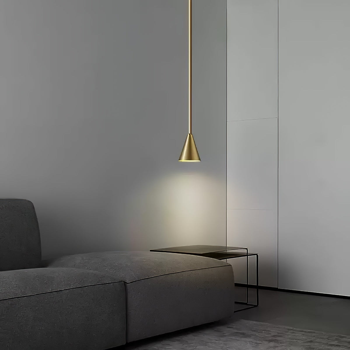 Cutheion zeitgenössische minimalistische Messing-Pendelleuchte