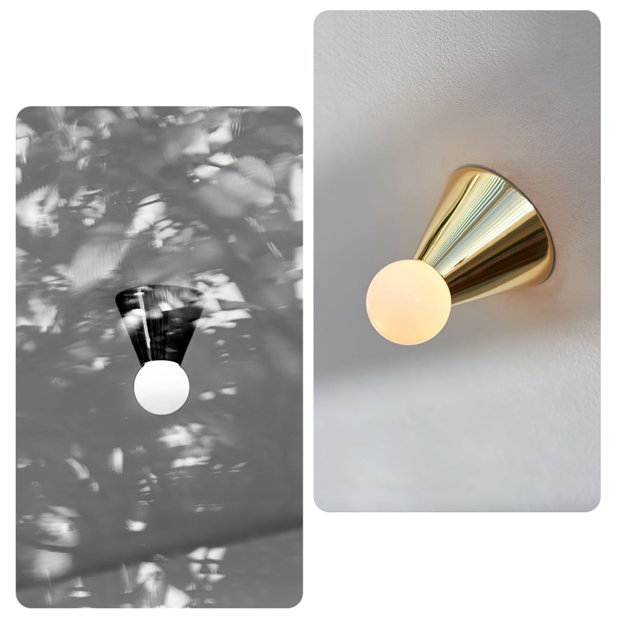 Nycareth moderne minimalistische Deckenleuchte aus Glas
