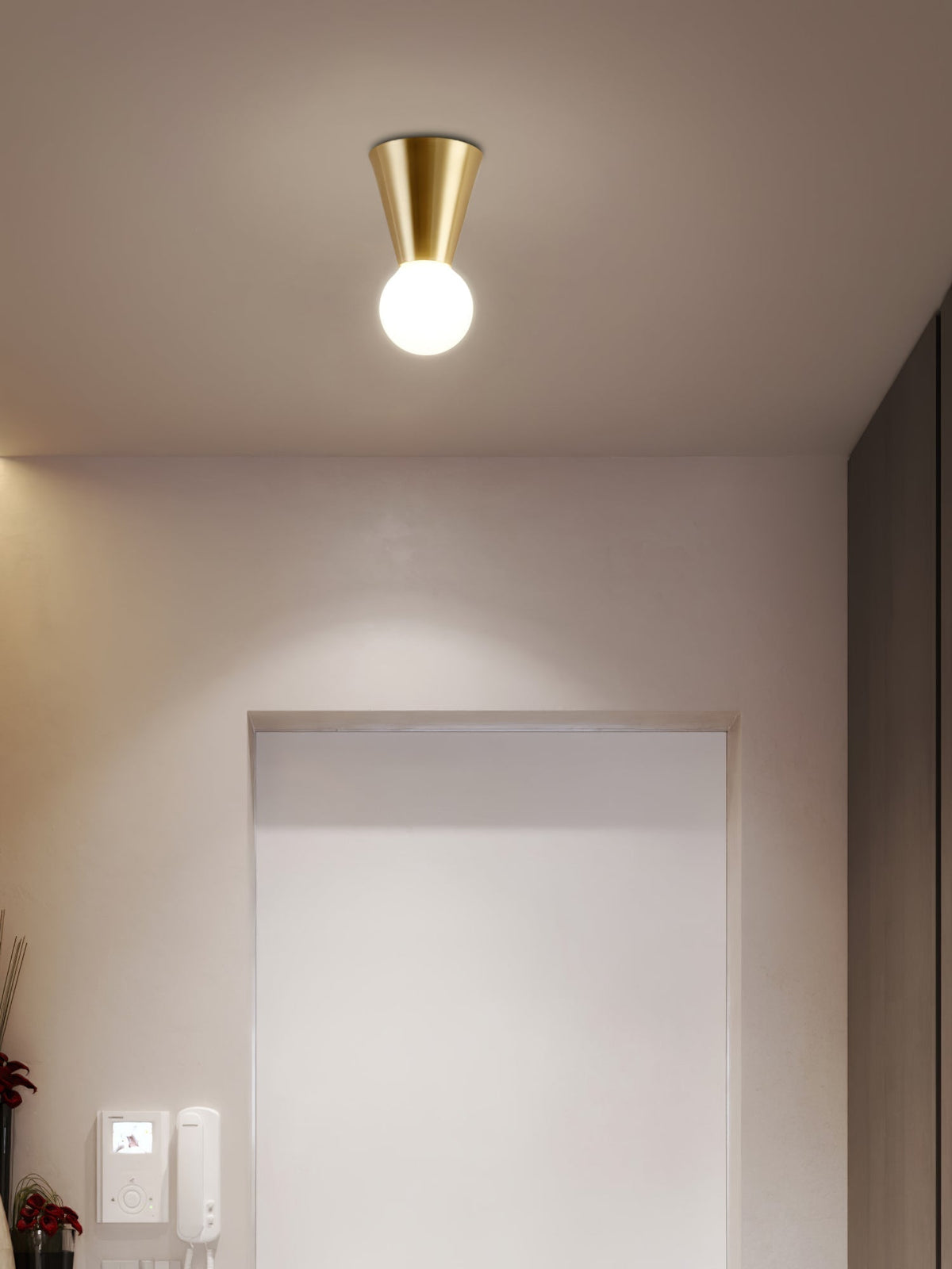 Nycareth moderne minimalistische Deckenleuchte aus Glas