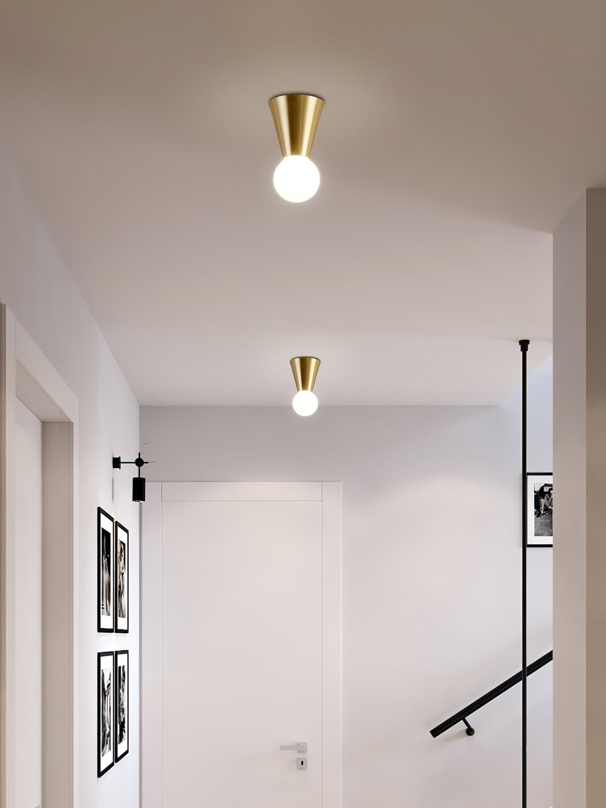 Nycareth moderne minimalistische Deckenleuchte aus Glas