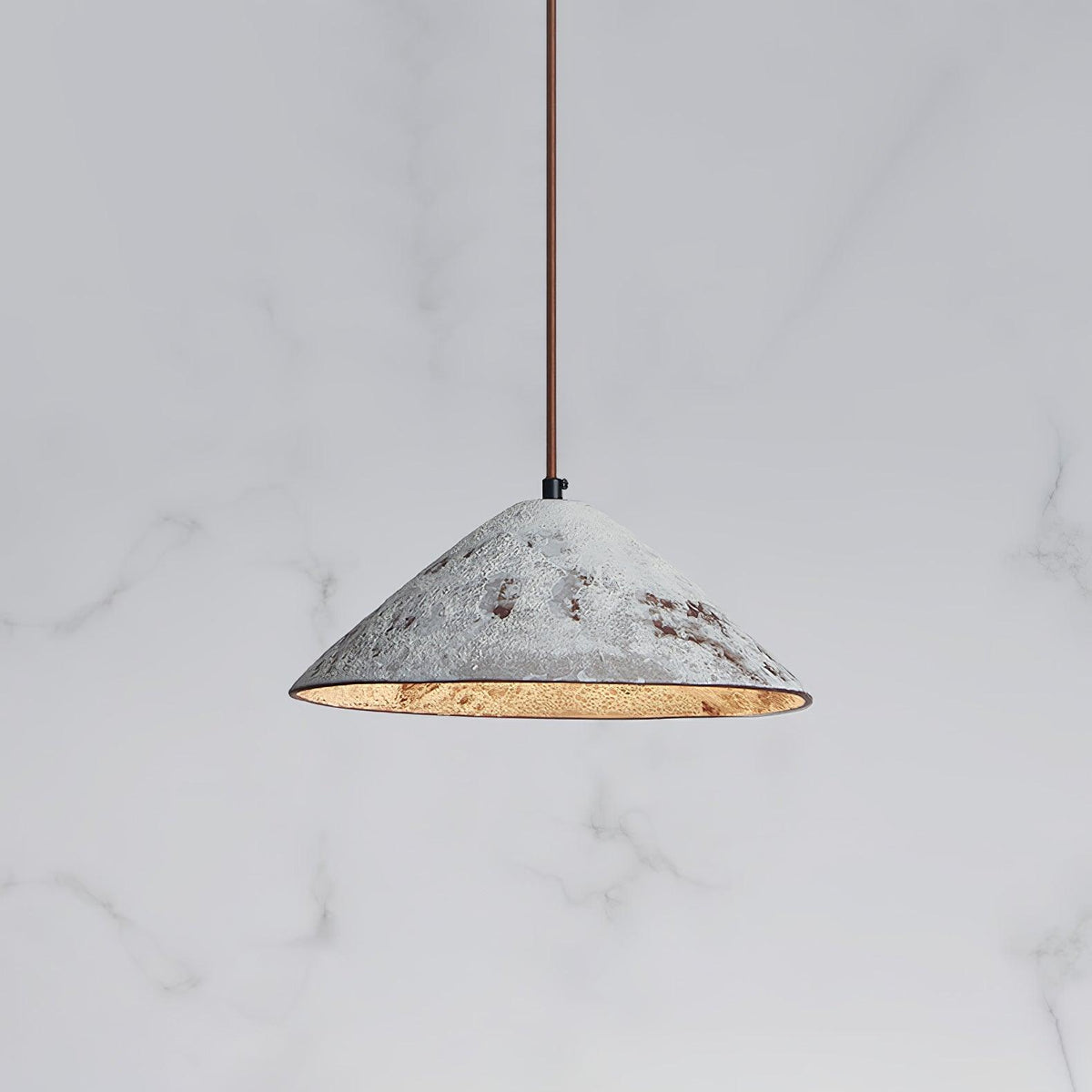Sura Pendelleuchte aus Keramik Kegel Rustik Vintage Minimalistisch