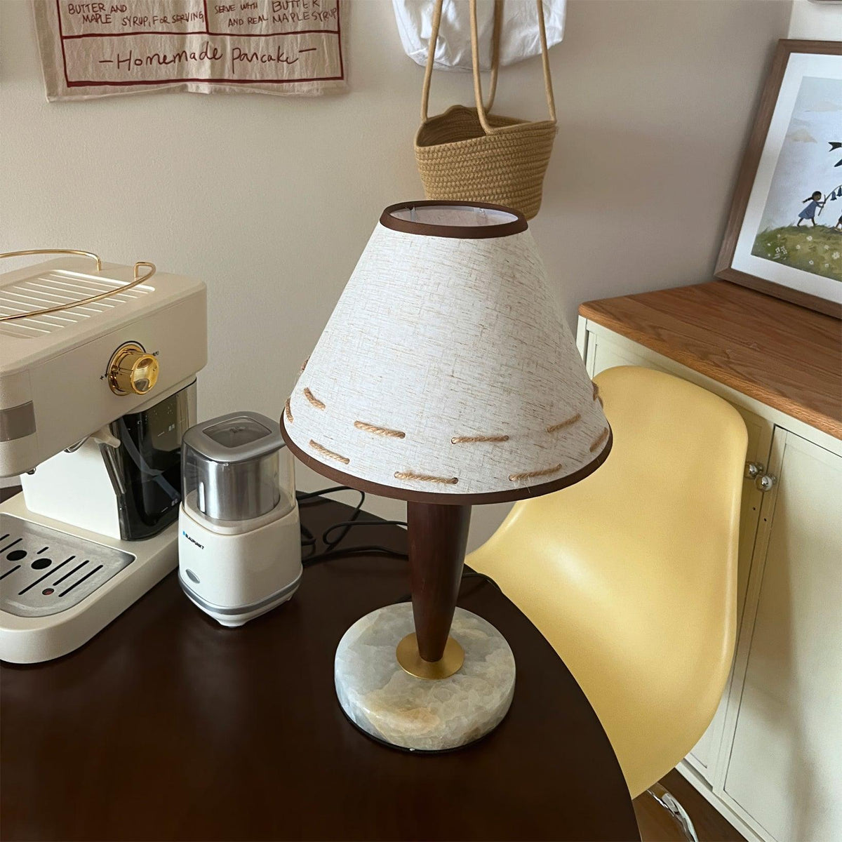 Taylor Vintage-Stoff-Tischleuchte