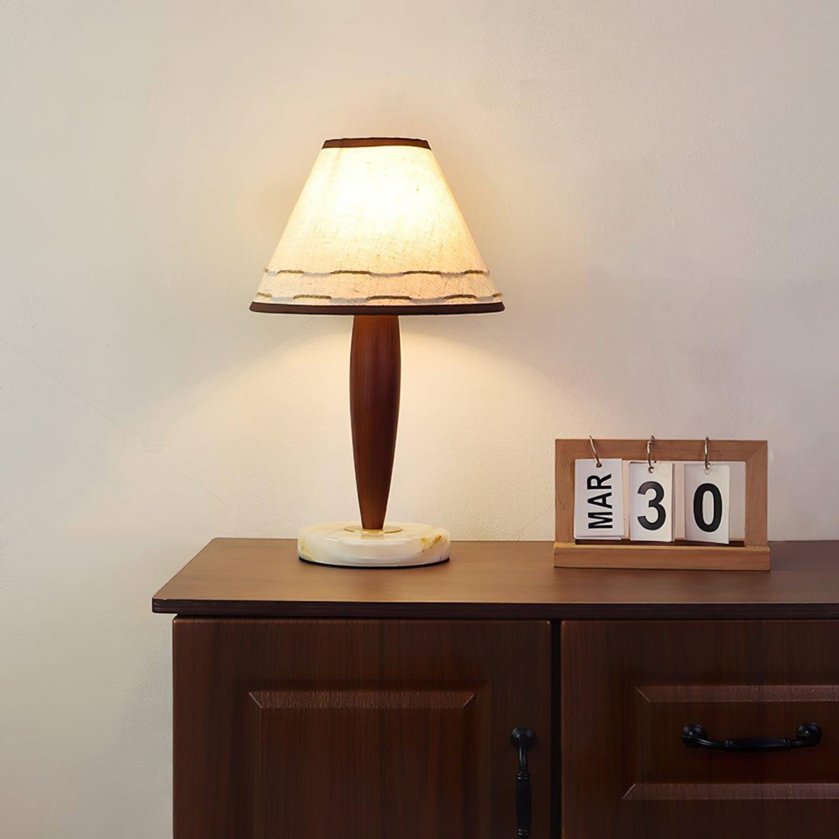Taylor Vintage-Stoff-Tischleuchte