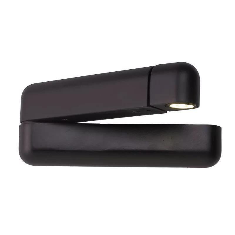 Soreora Wandleuchte Schwarz LED mit einstellbarem USB-Port