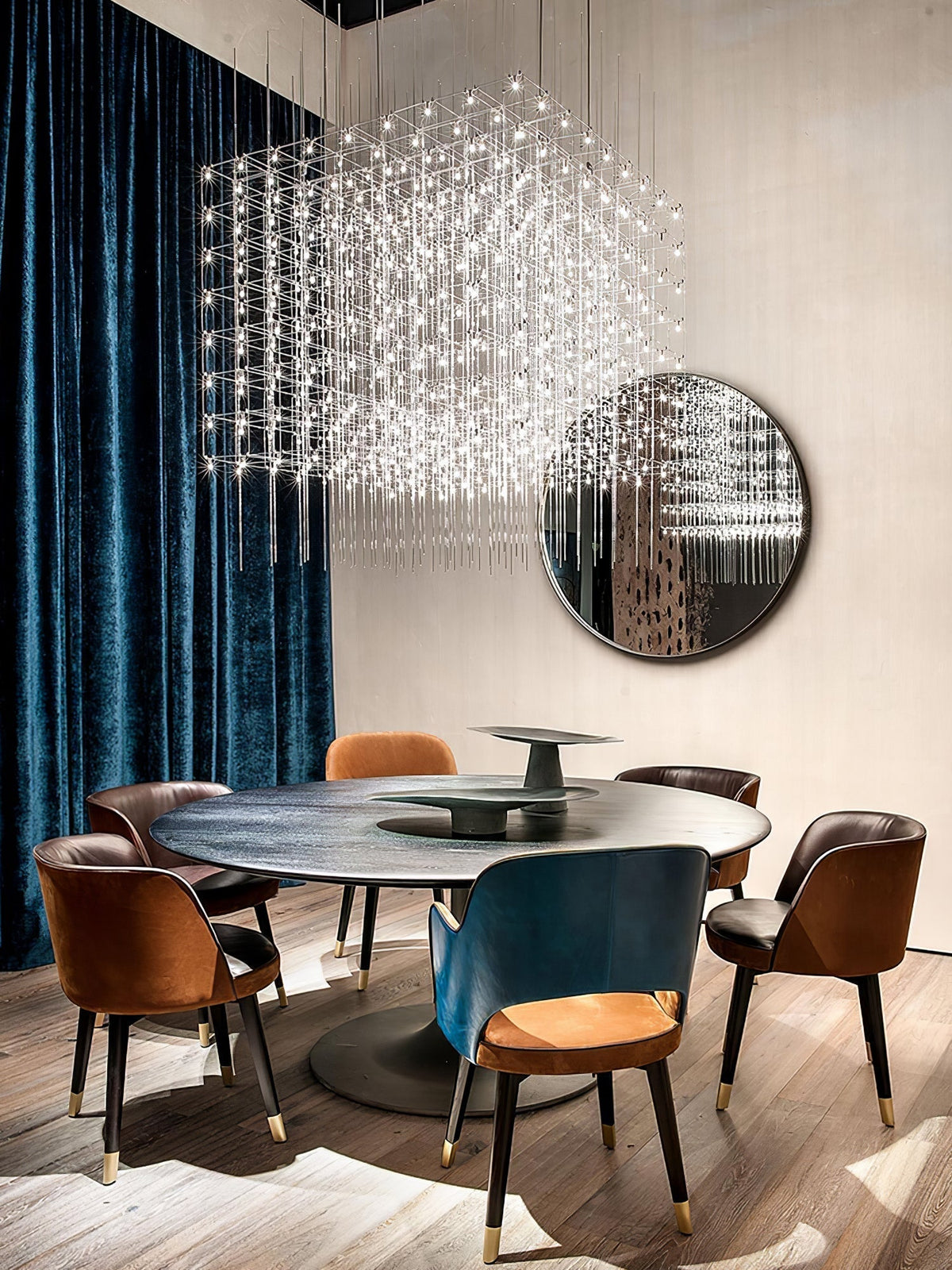 Avtalan zeitgenössische luxuriöse Pendelleuchte im Kubus-Design
