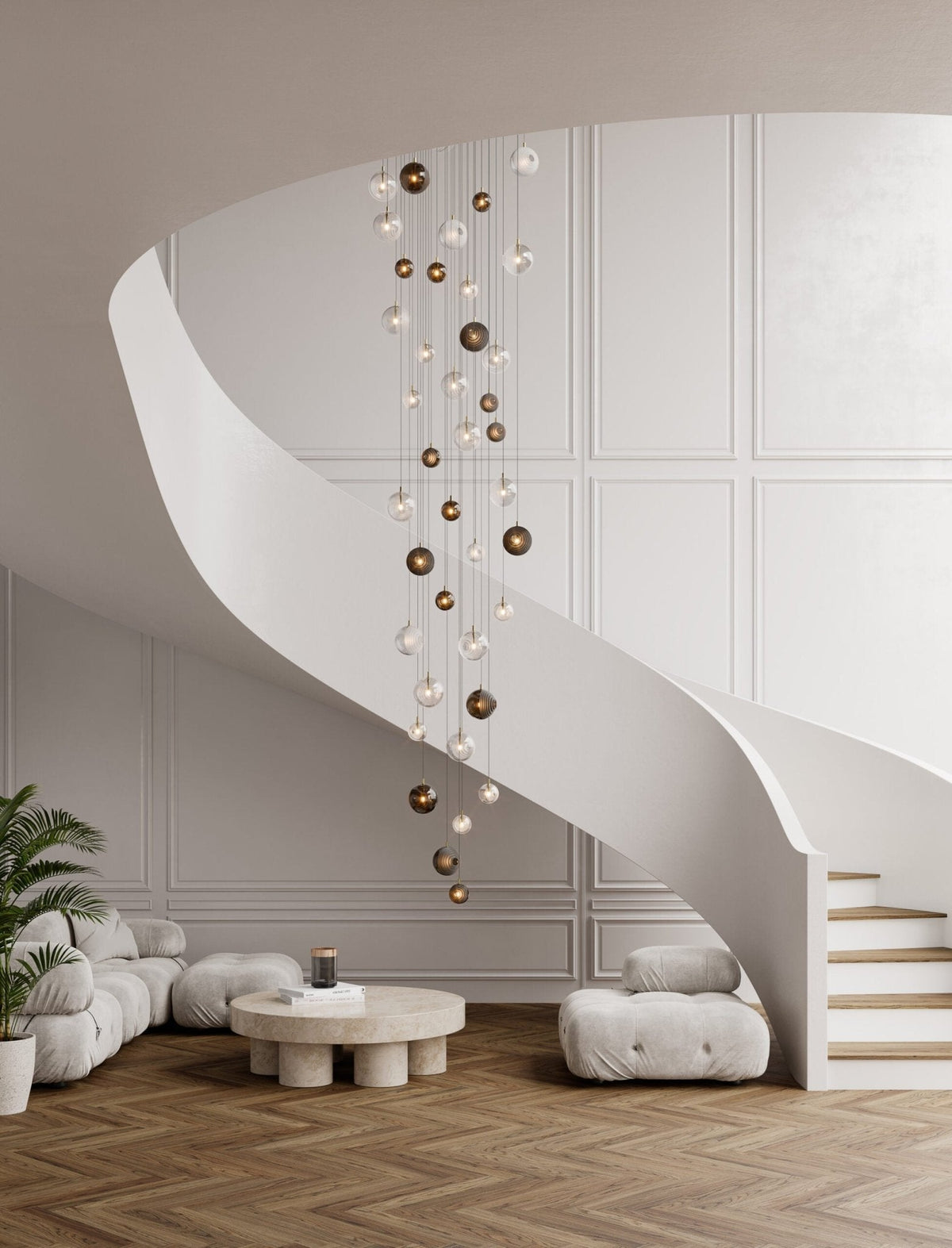 Celestial Orbit Cascade Kronleuchter