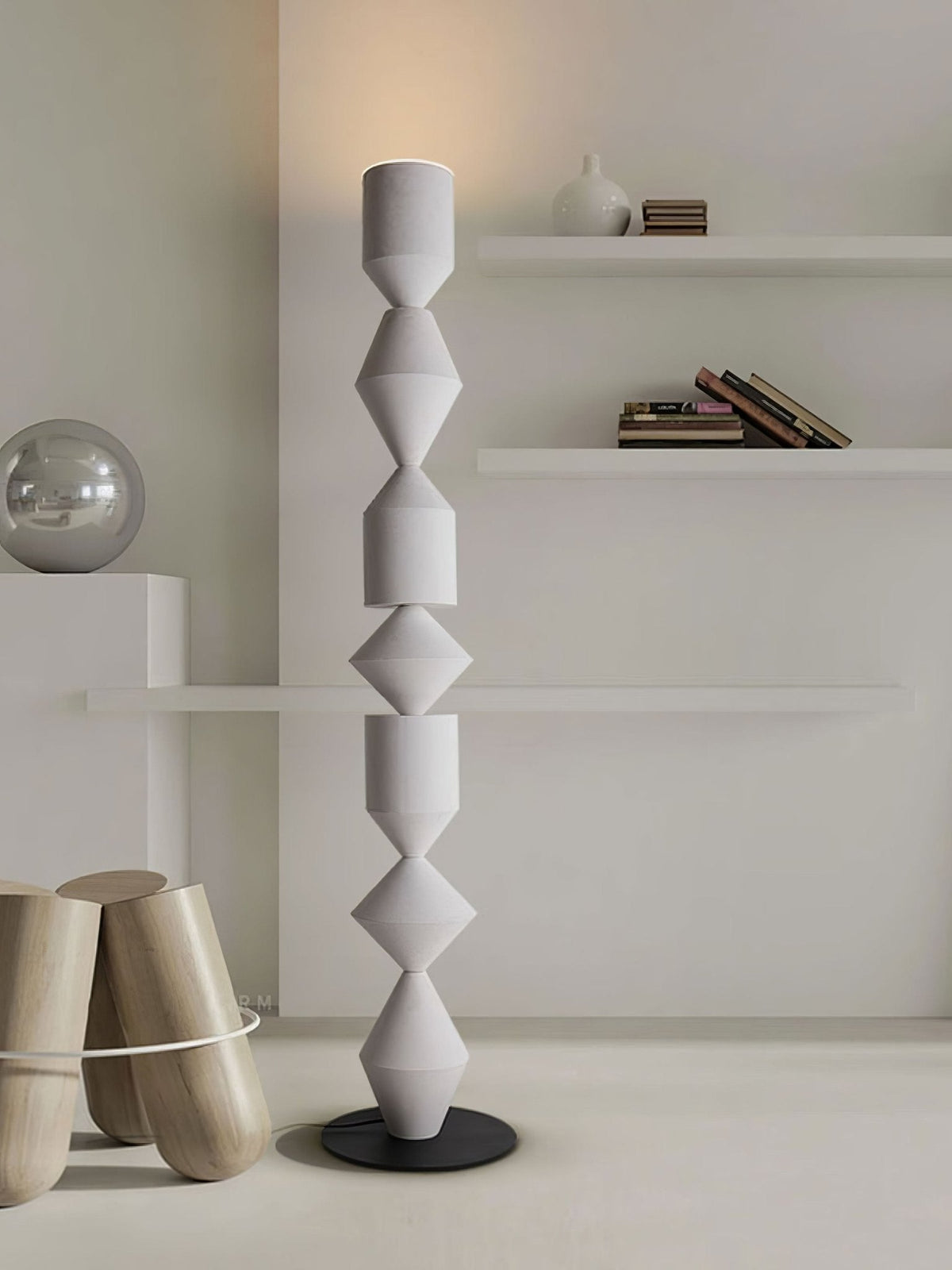 Drisen Minimalistische Stehleuchte aus Holz