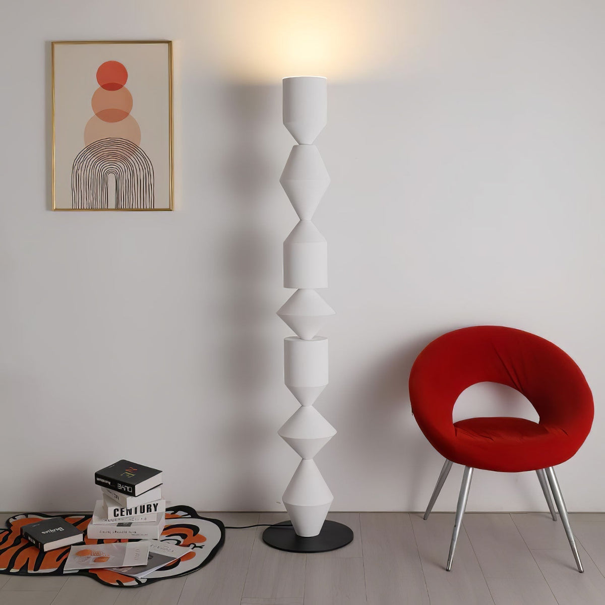 Drisen Minimalistische Stehleuchte aus Holz
