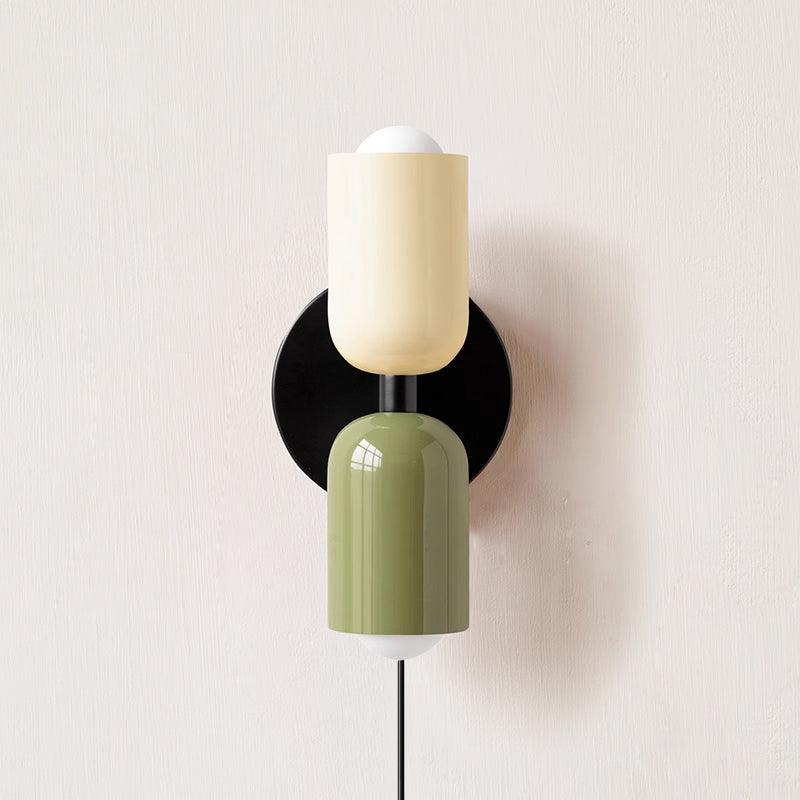 Teriielle Wandleuchte Grün Schwarz Minimalistisch Mit Stecker