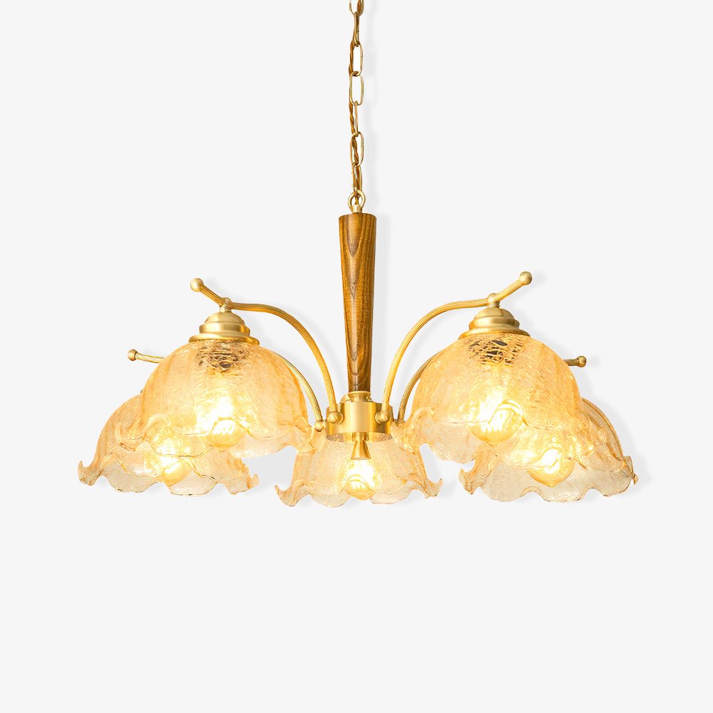 Orchid Vintage-Glas-Kronleuchter