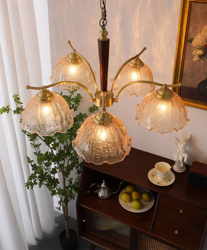 Orchid Vintage-Glas-Kronleuchter