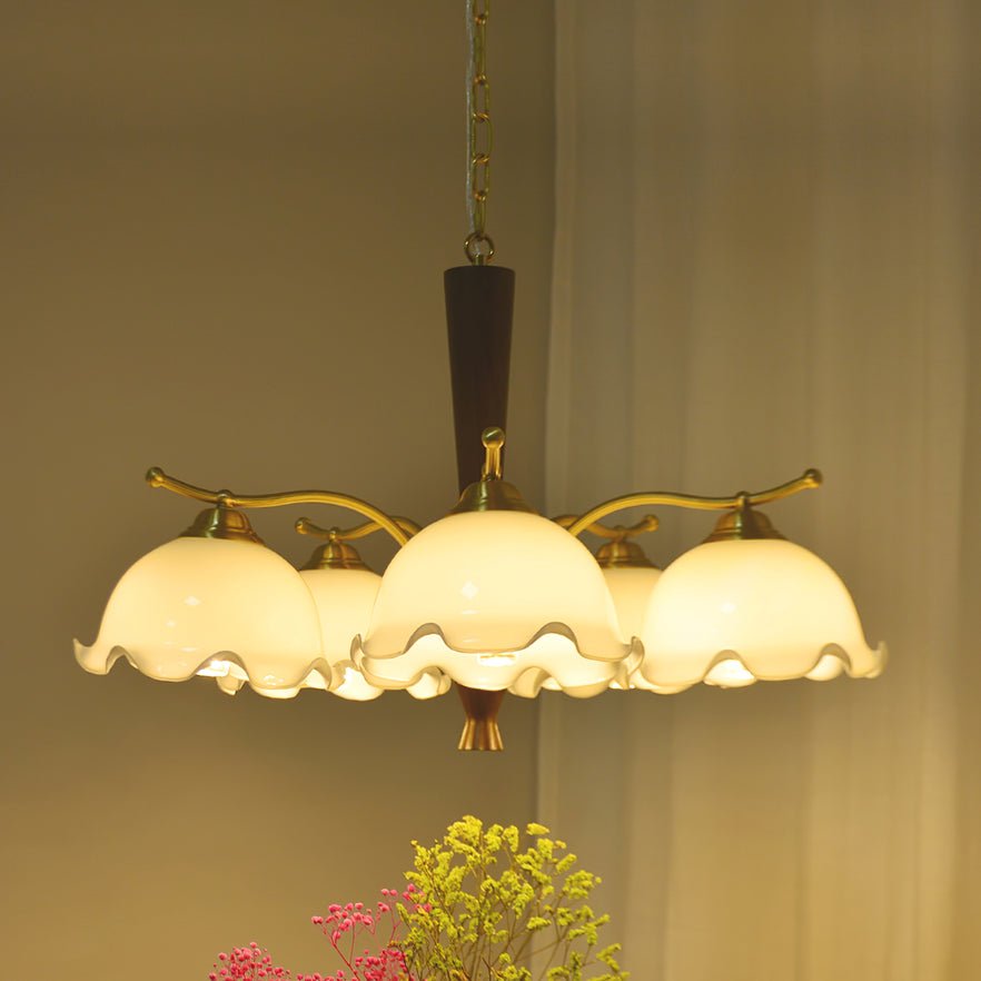 Orchid Vintage-Glas-Kronleuchter