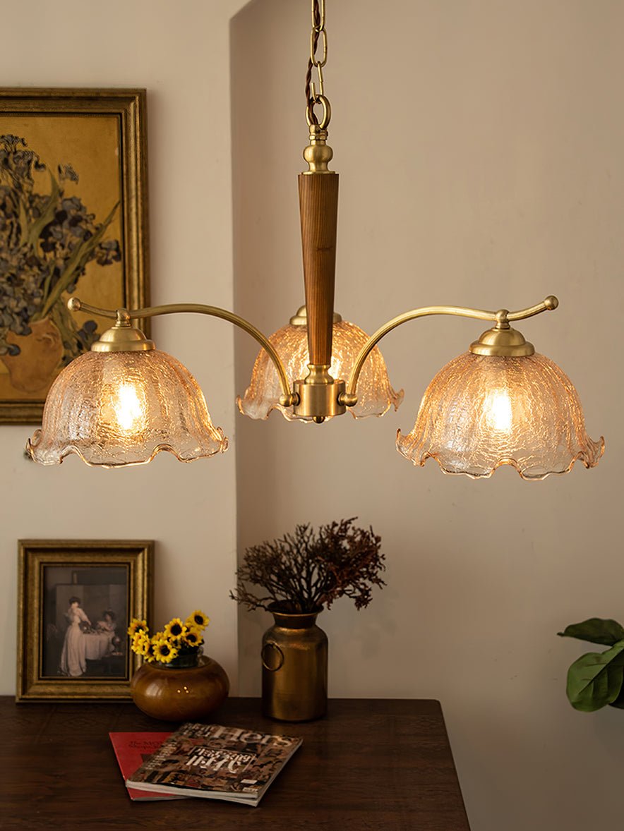 Orchid Vintage-Glas-Kronleuchter