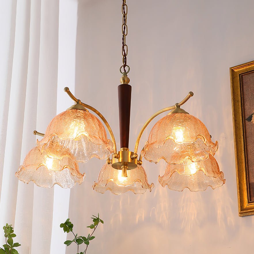 Orchid Vintage-Glas-Kronleuchter