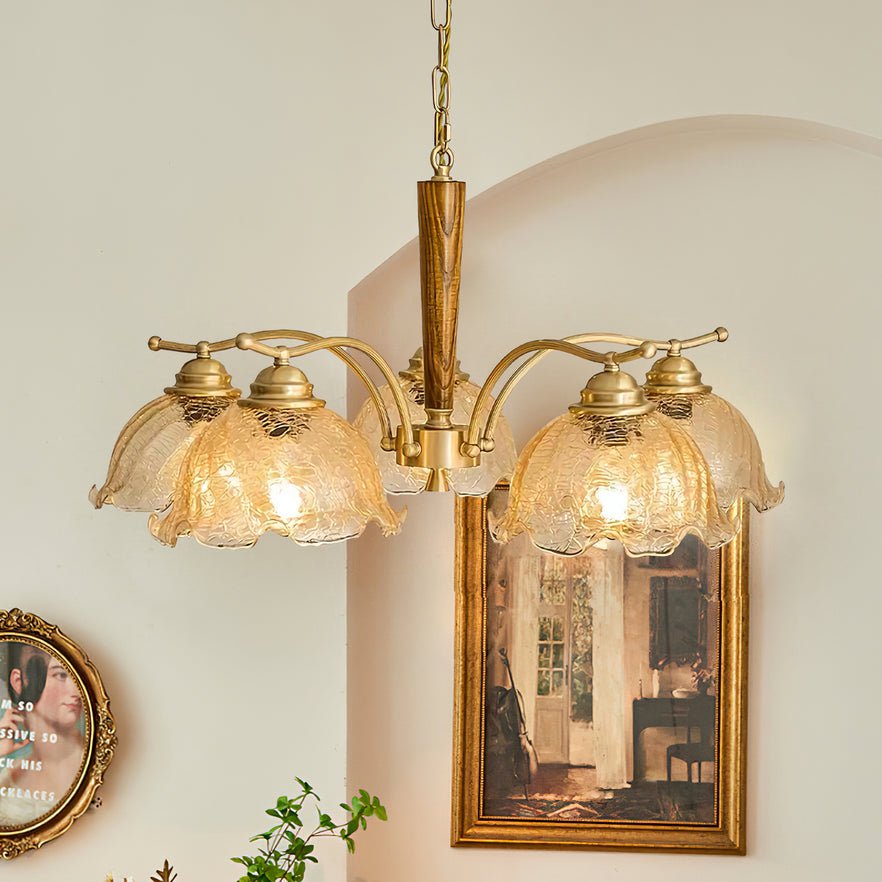 Orchid Vintage-Glas-Kronleuchter