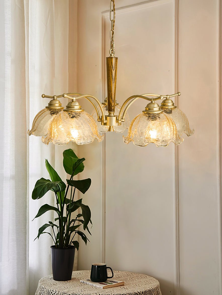 Orchid Vintage-Glas-Kronleuchter