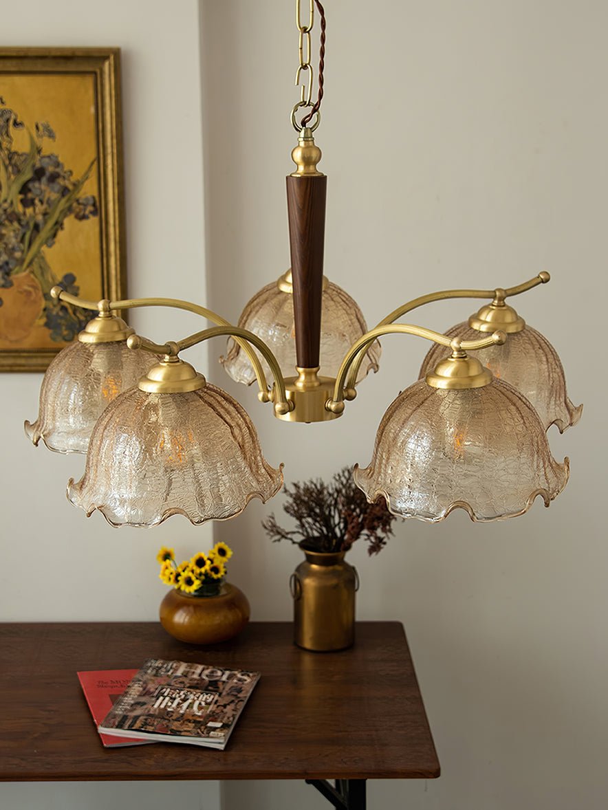 Orchid Vintage-Glas-Kronleuchter