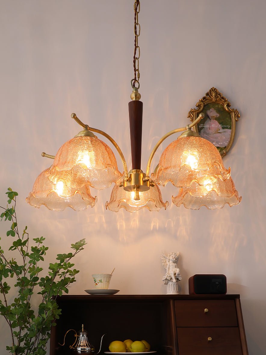 Orchid Vintage-Glas-Kronleuchter