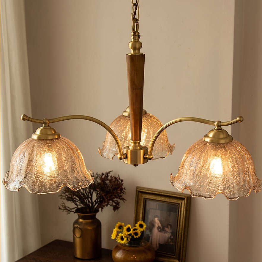Orchid Vintage-Glas-Kronleuchter