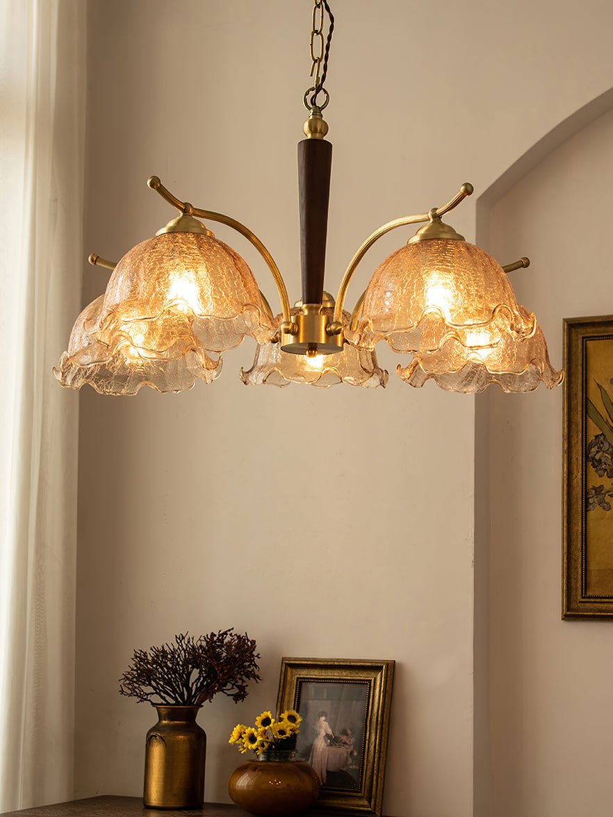 Orchid Vintage-Glas-Kronleuchter