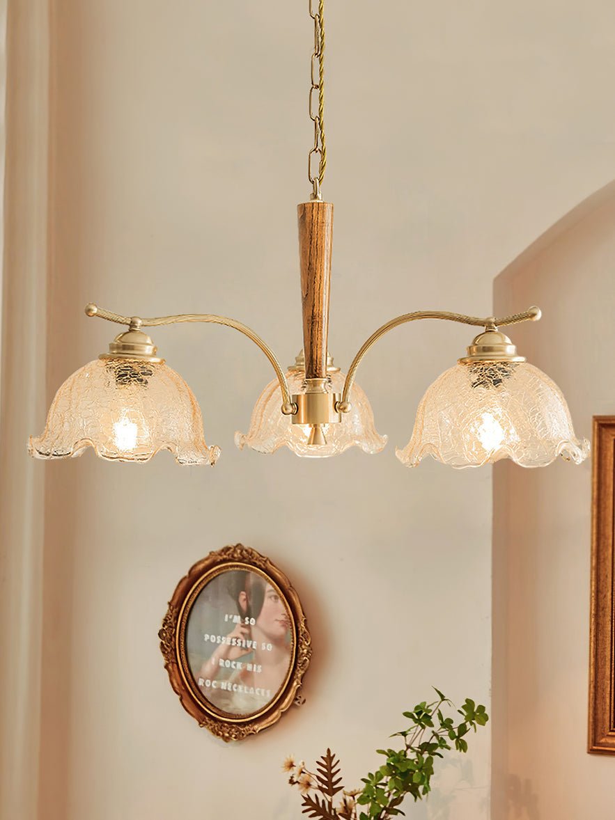 Orchid Vintage-Glas-Kronleuchter