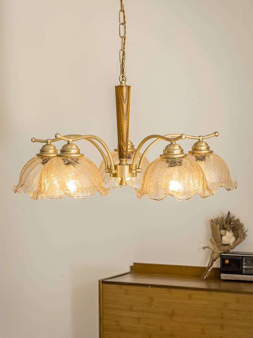 Orchid Vintage-Glas-Kronleuchter