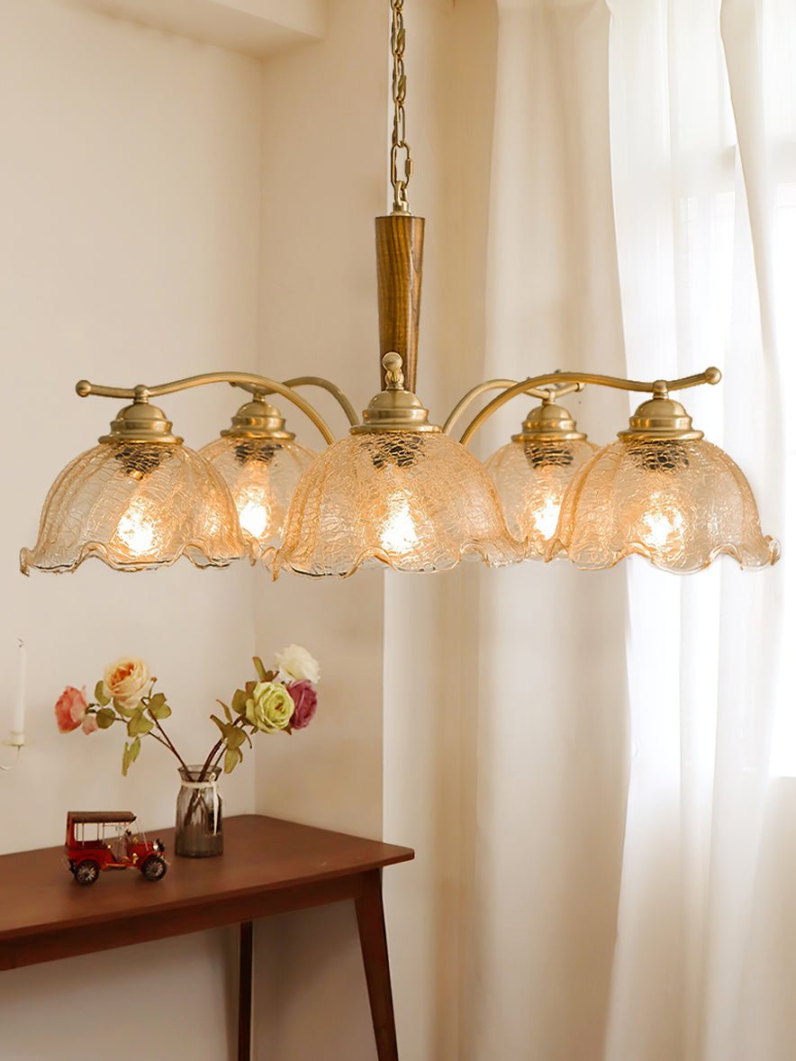 Orchid Vintage-Glas-Kronleuchter