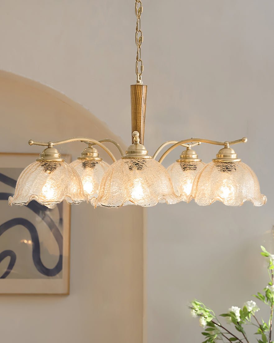 Orchid Vintage-Glas-Kronleuchter