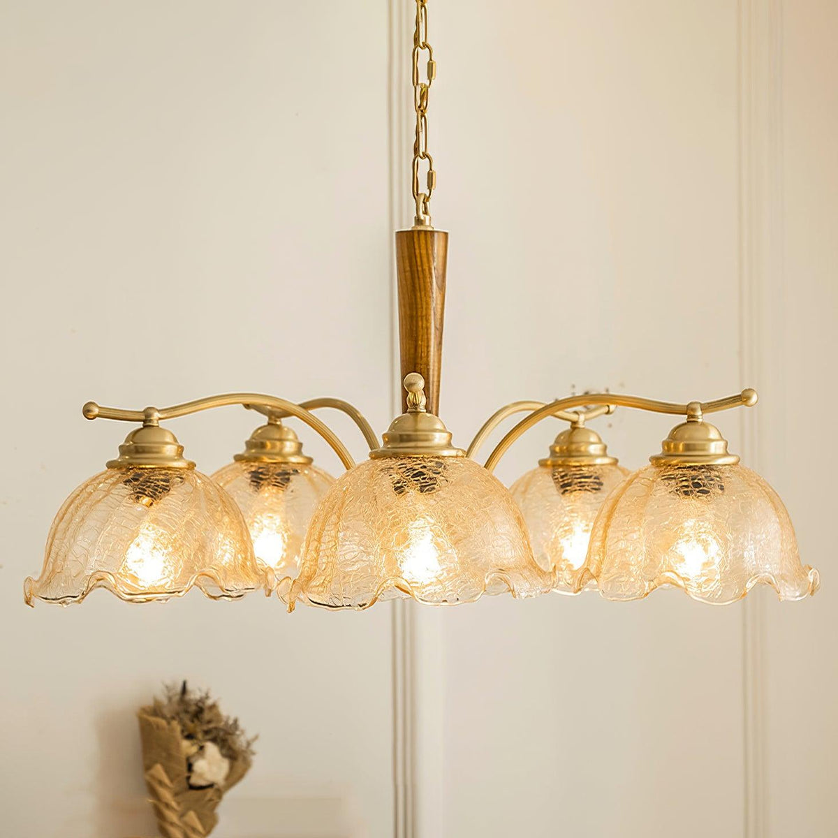 Orchid Vintage-Glas-Kronleuchter