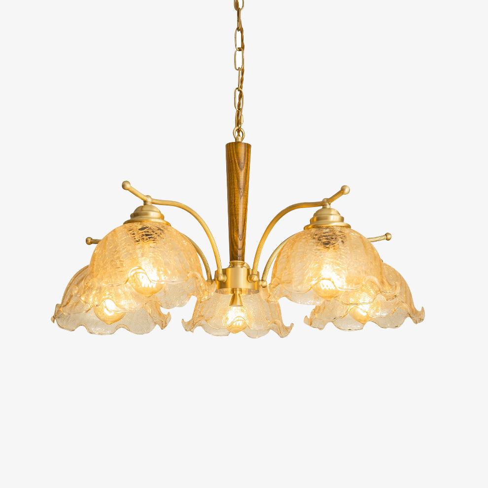 Orchid Vintage-Glas-Kronleuchter