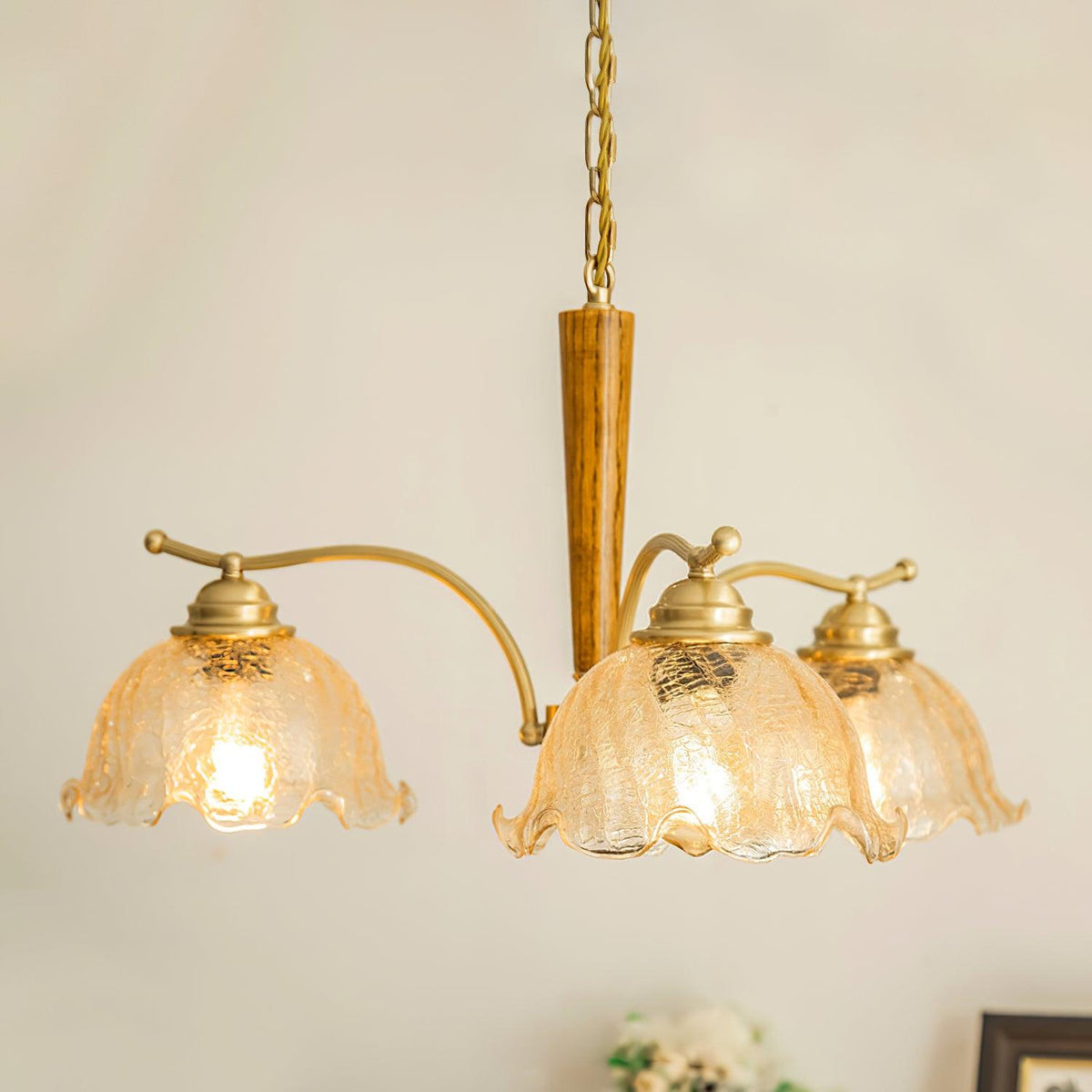 Orchid Vintage-Glas-Kronleuchter
