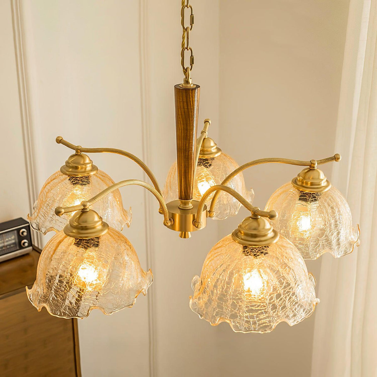 Orchid Vintage-Glas-Kronleuchter