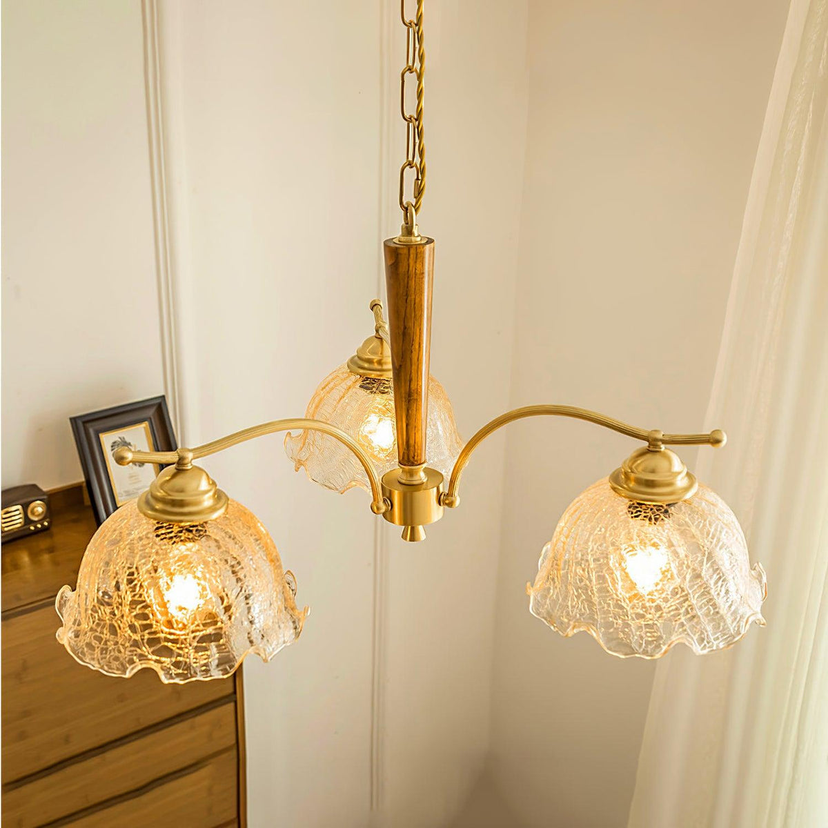 Orchid Vintage-Glas-Kronleuchter