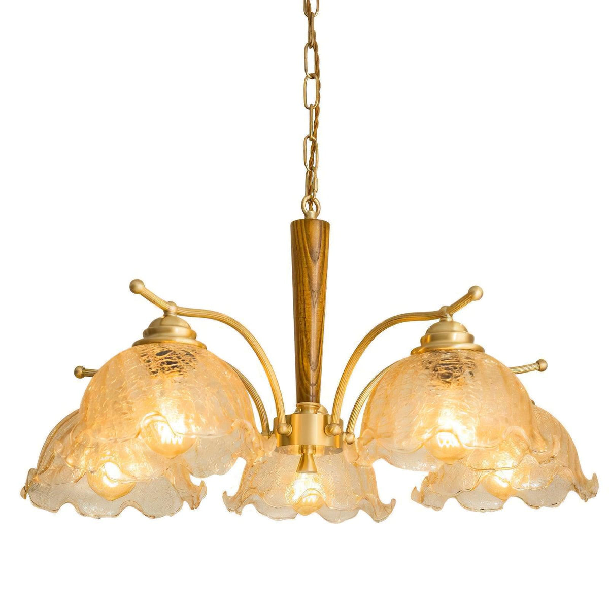 Orchid Vintage-Glas-Kronleuchter