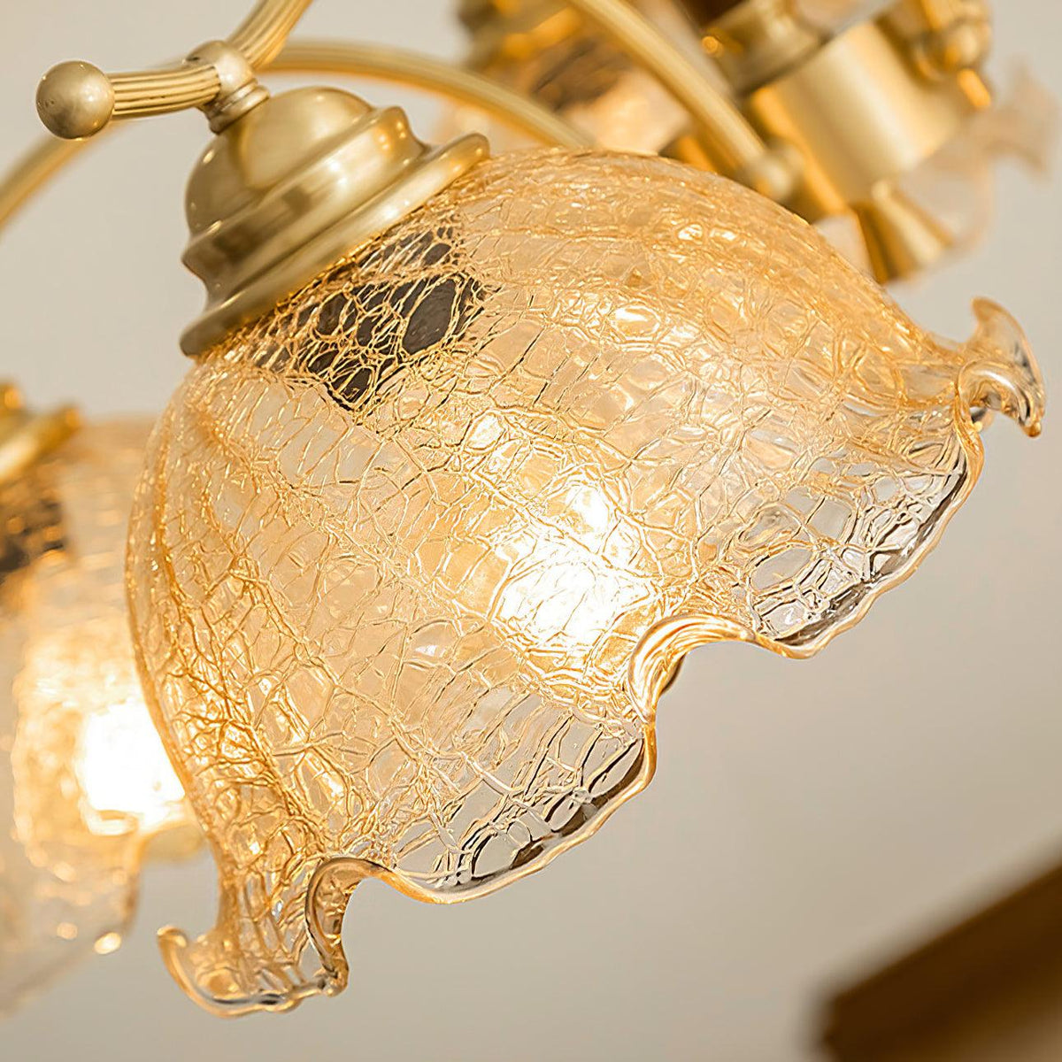 Orchid Vintage-Glas-Kronleuchter