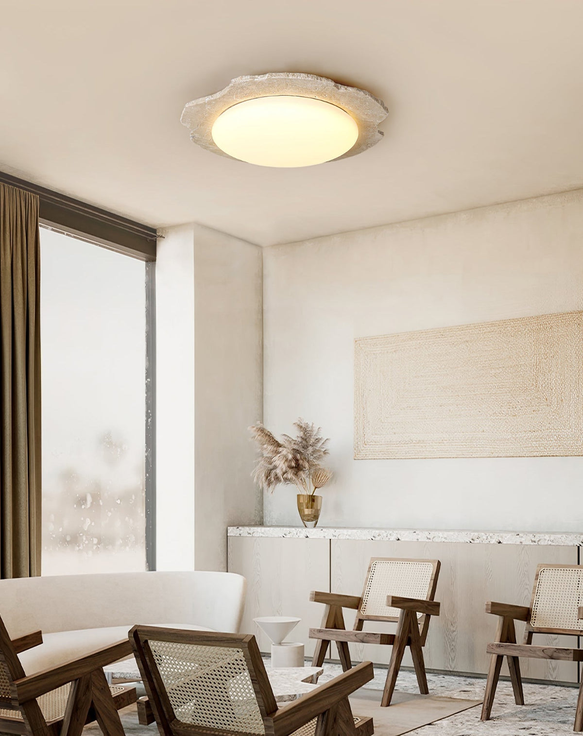 Nimbe Halo Travertine Deckenleuchte