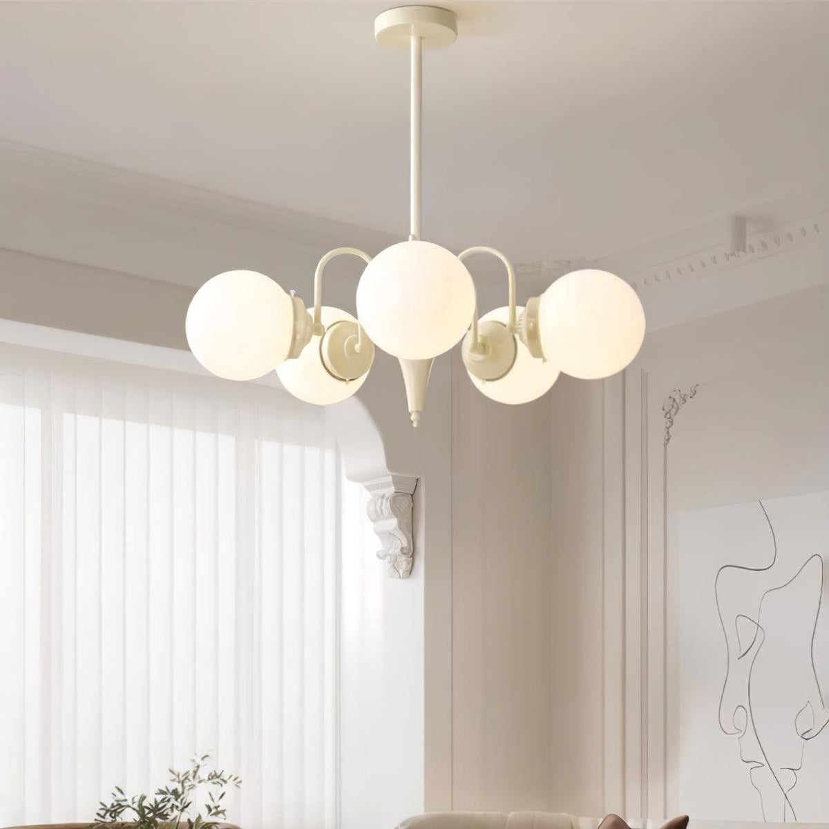 Grham luxuriöser Kronleuchter aus Glas