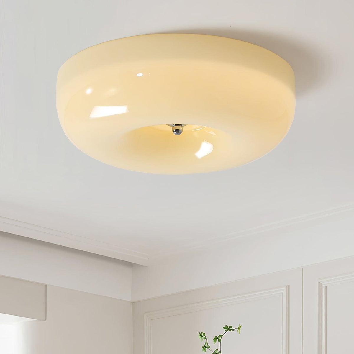 Velisiel Kronleuchter Cream Pudding aus mundgeblasenem Glas