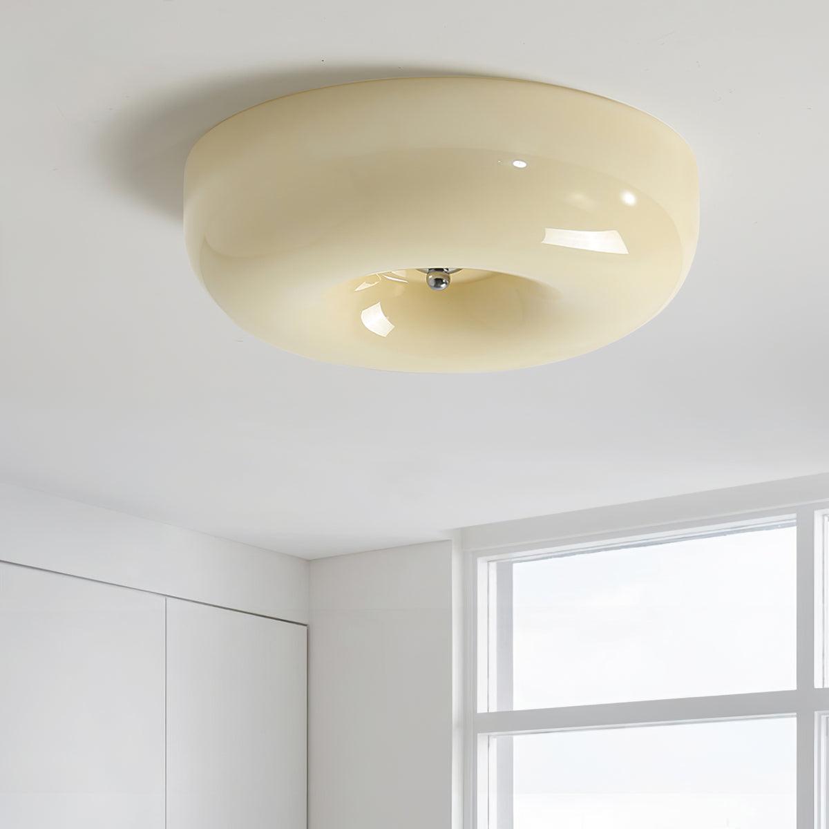 Cam zeitgenössische minimalistische Swirl-Glas-Deckenleuchte