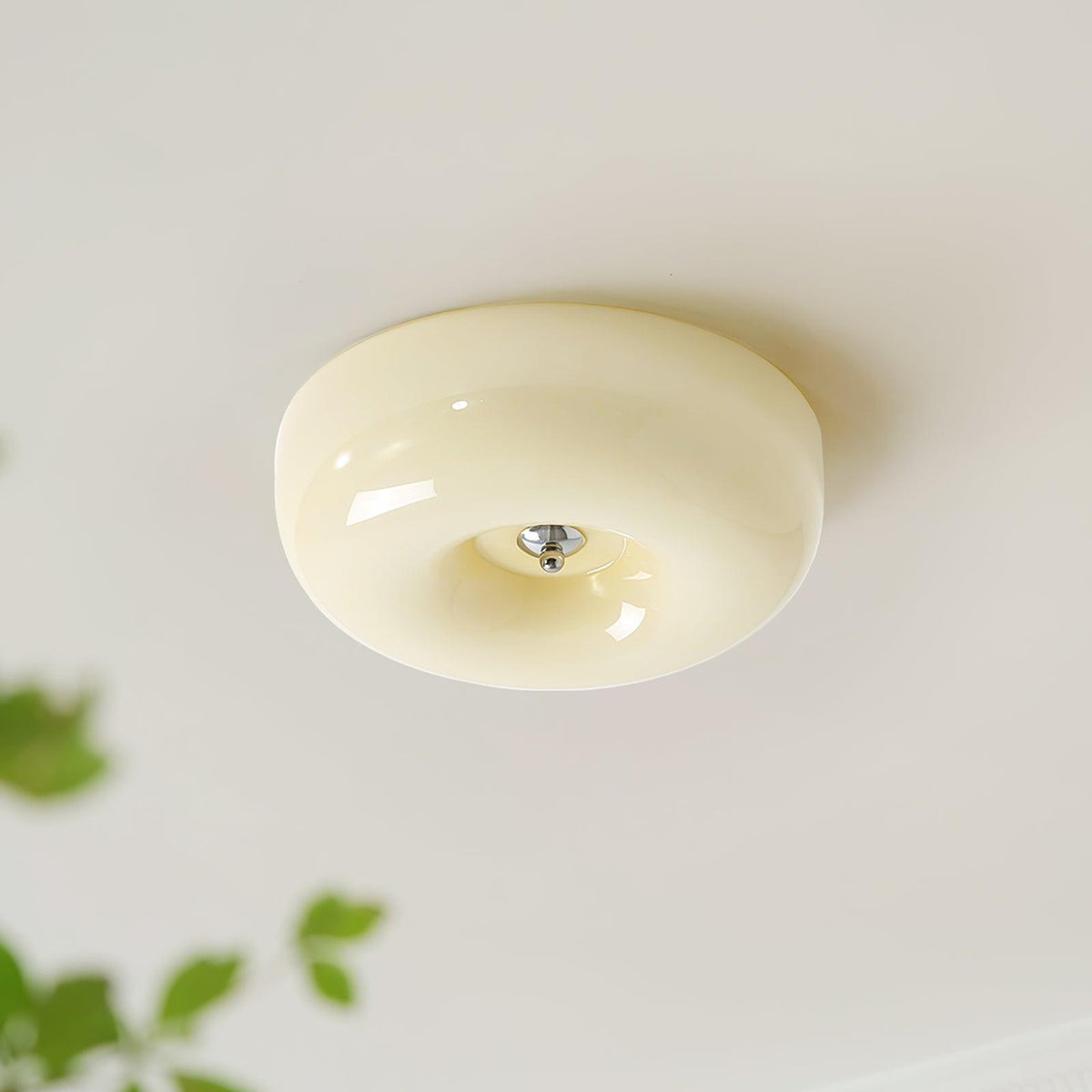 Velisiel Kronleuchter Cream Pudding aus mundgeblasenem Glas
