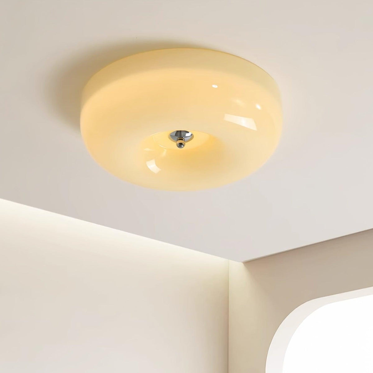 Cam zeitgenössische minimalistische Swirl-Glas-Deckenleuchte