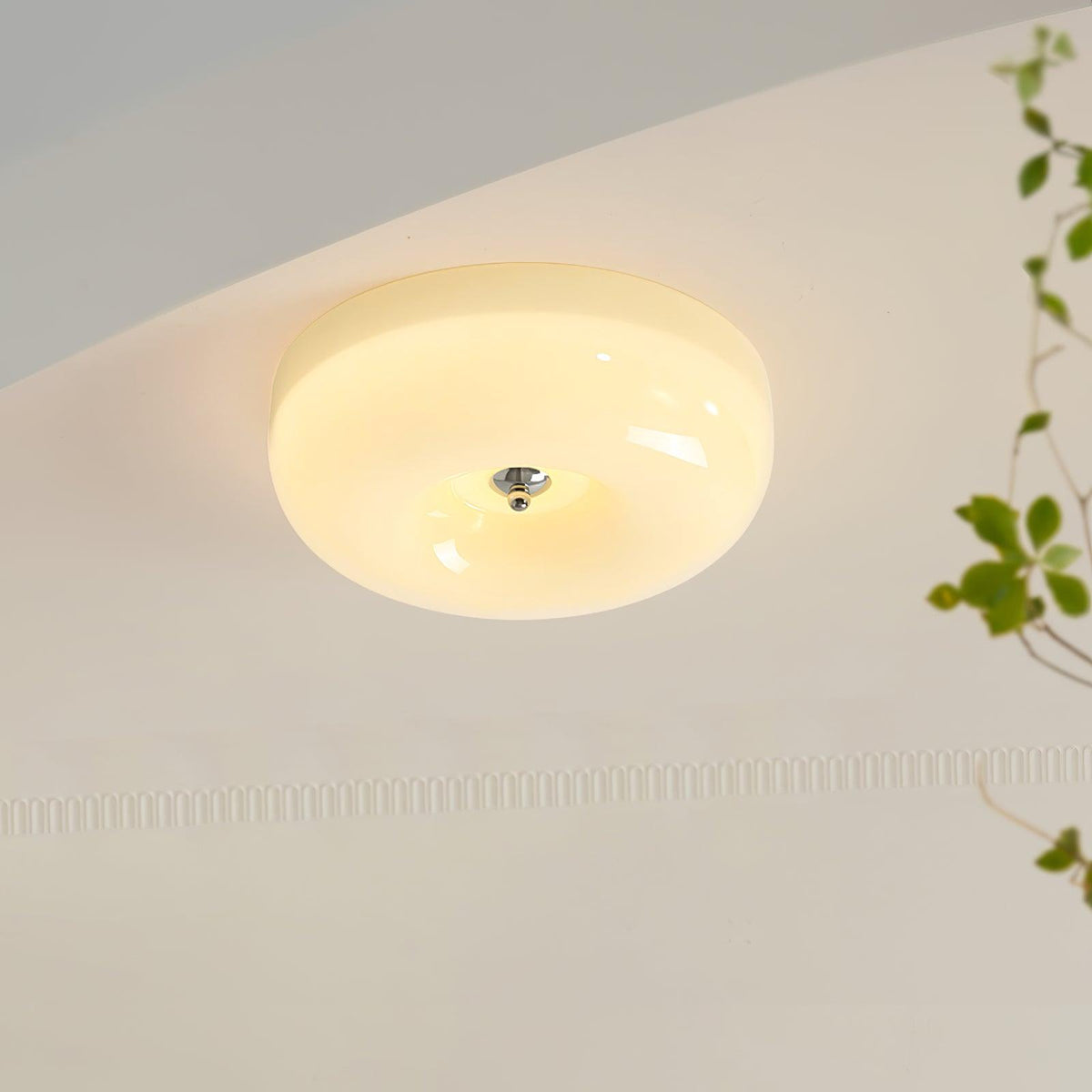 Cam zeitgenössische minimalistische Swirl-Glas-Deckenleuchte