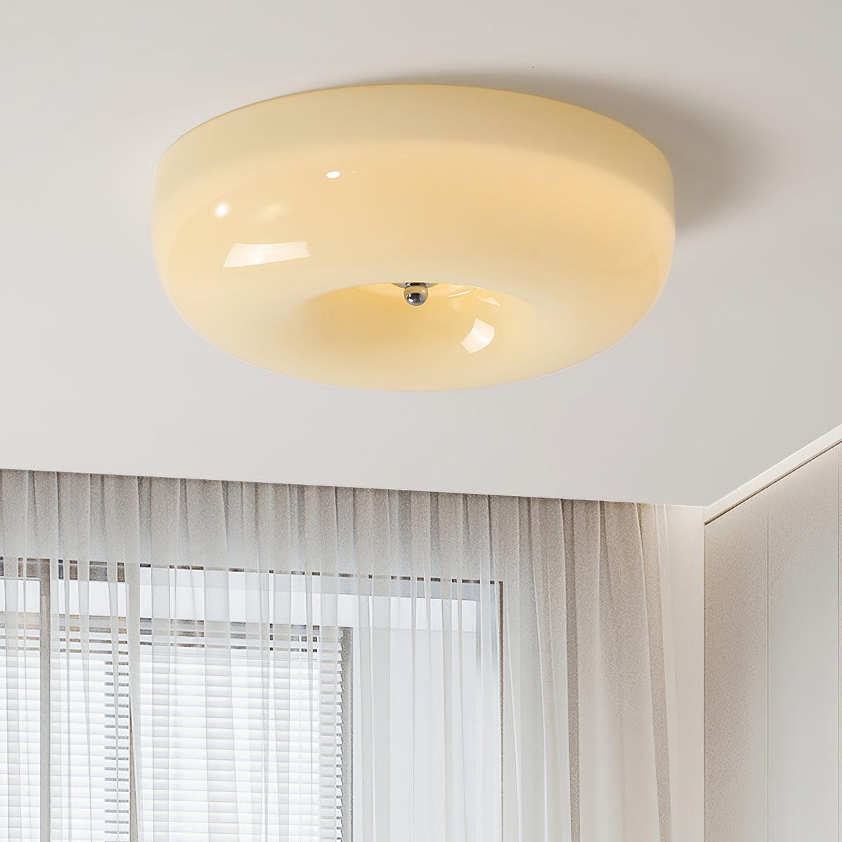 Cam zeitgenössische minimalistische Swirl-Glas-Deckenleuchte
