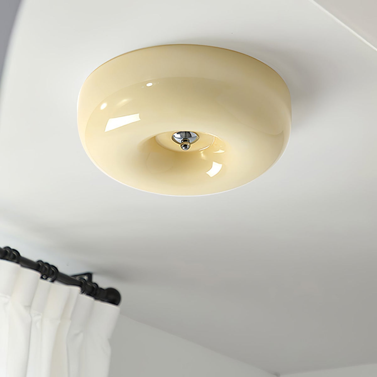 Cam zeitgenössische minimalistische Swirl-Glas-Deckenleuchte
