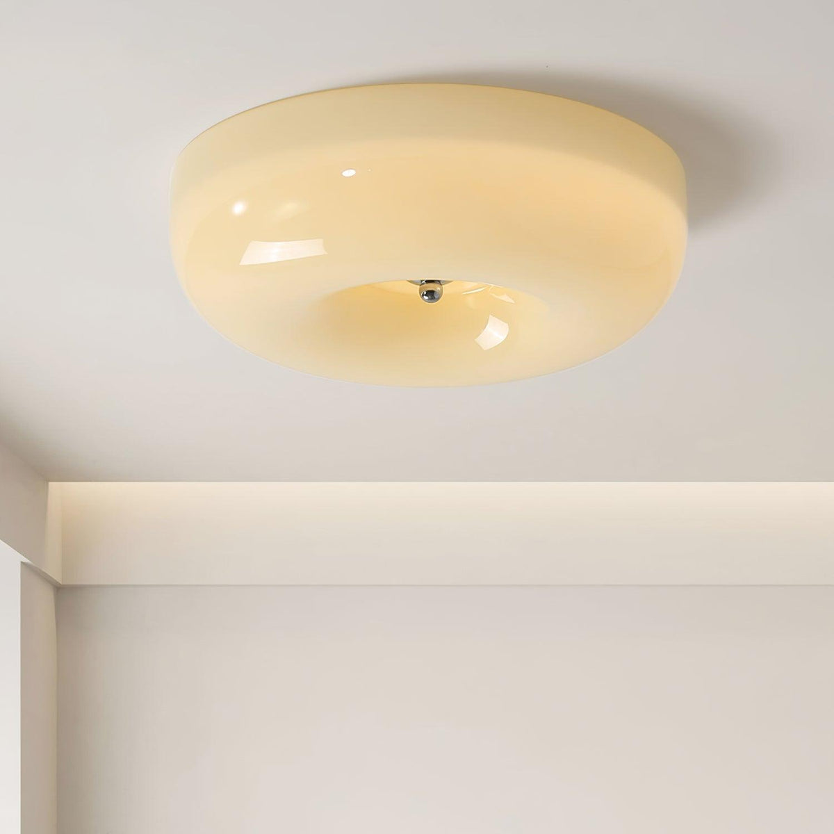 Cam zeitgenössische minimalistische Swirl-Glas-Deckenleuchte